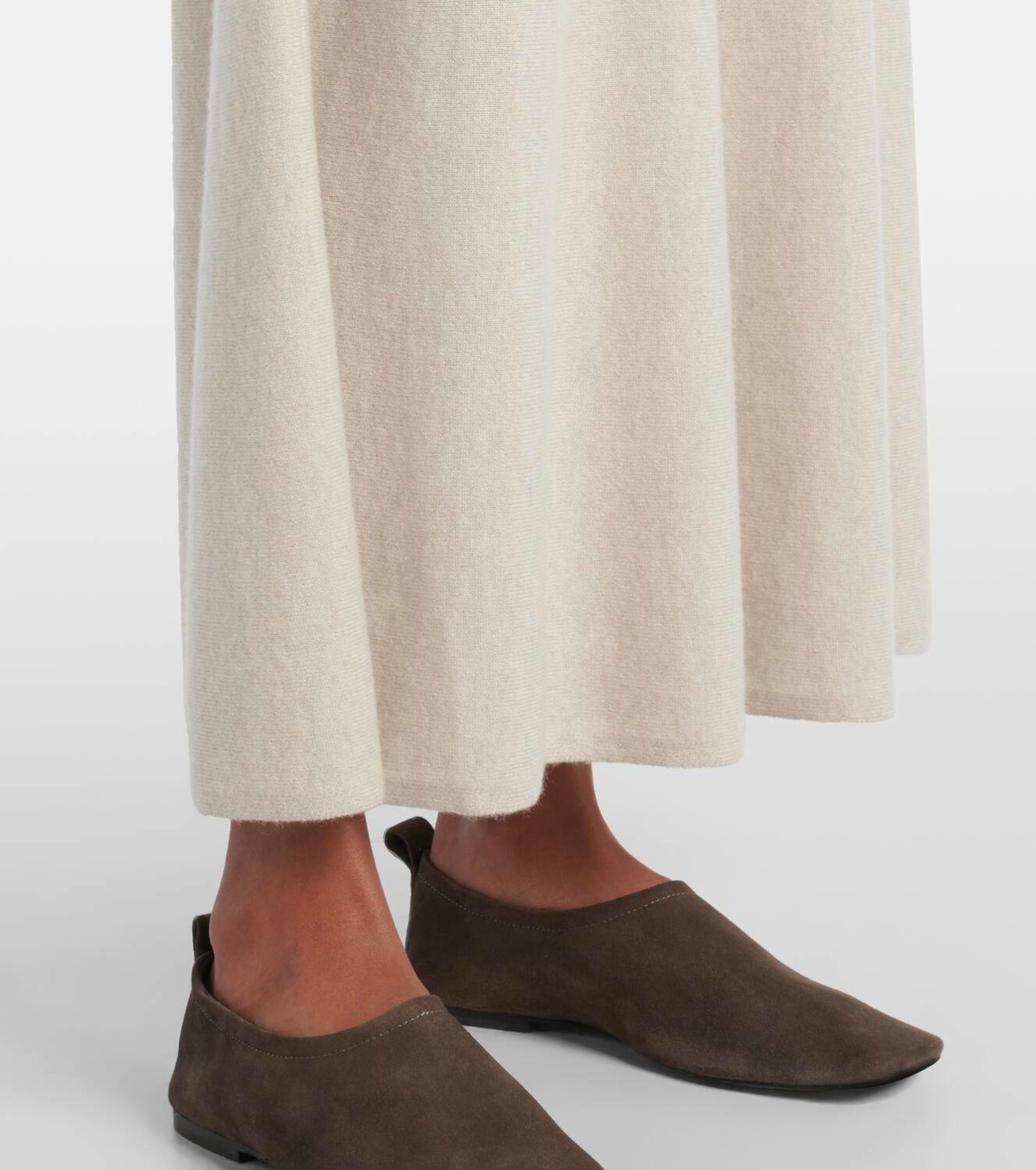 Lisa Yang Torie high-rise cashmere maxi skirt