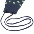 Damson Madder Women's Cable String Mittens in Charcoal/Lime 