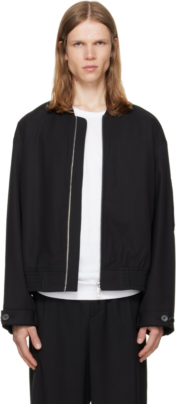 Photo: Helmut Lang Black Wardrobe Bomber Jacket