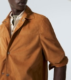 Brunello Cucinelli Suede overshirt