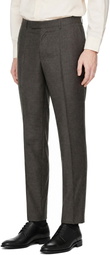 BOSS Gray Single-Breasted Suit