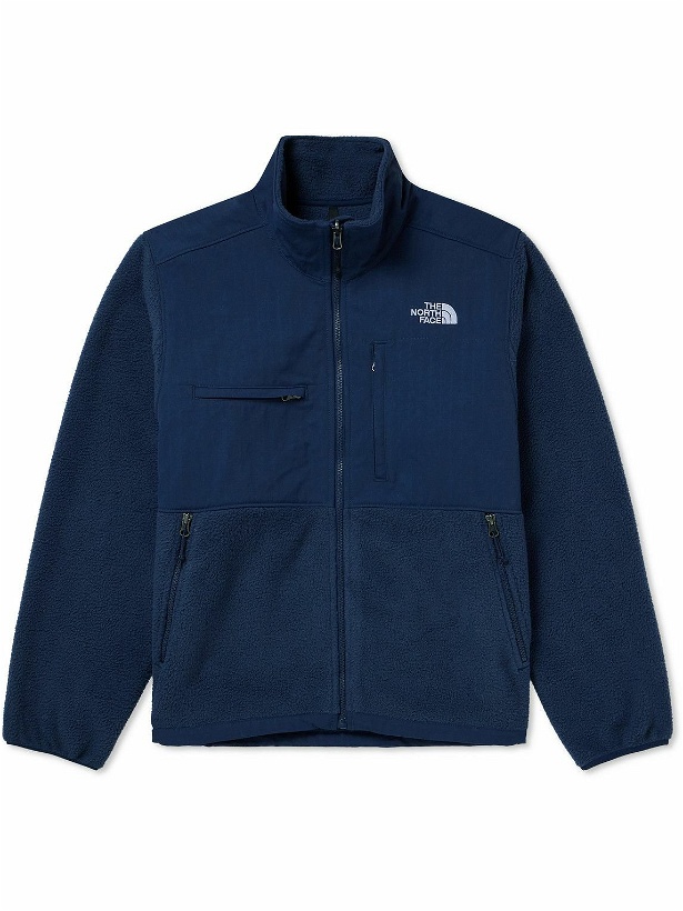 Photo: The North Face - Denali Logo-Embroidered Ripstop-Trimmed Recycled-Fleece Jacket - Blue