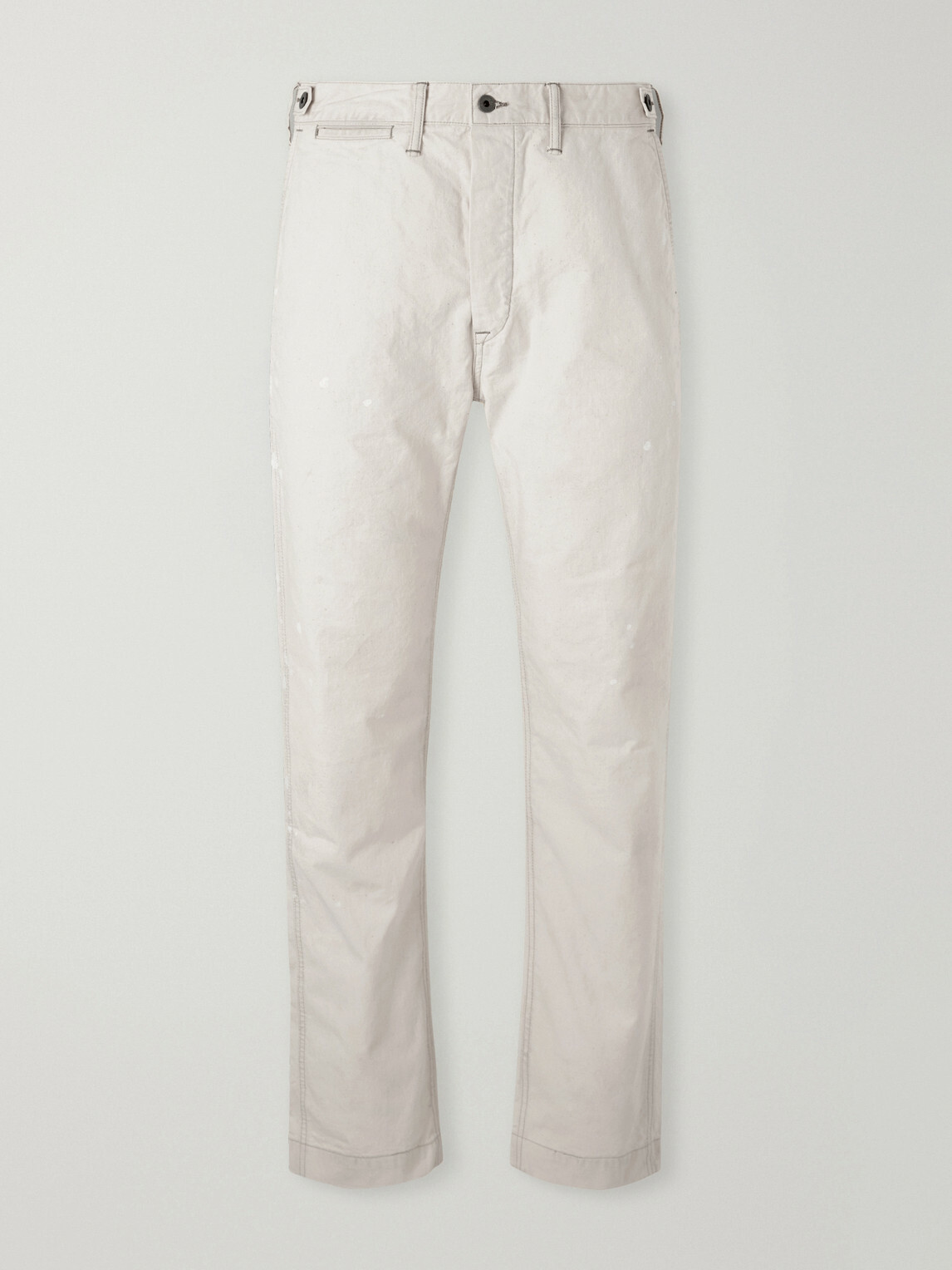 RRL - Straight-Leg Paint-Splattered Cotton-Canvas Trousers - Neutrals