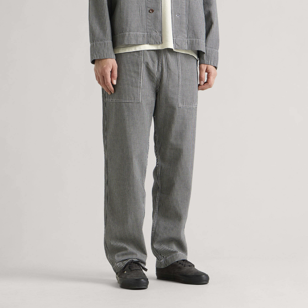 Service Works Men's House Gingham Chef Pants in Black