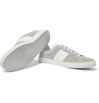 Paul Smith - Hansen Leather-Trimmed Suede Sneakers - Gray