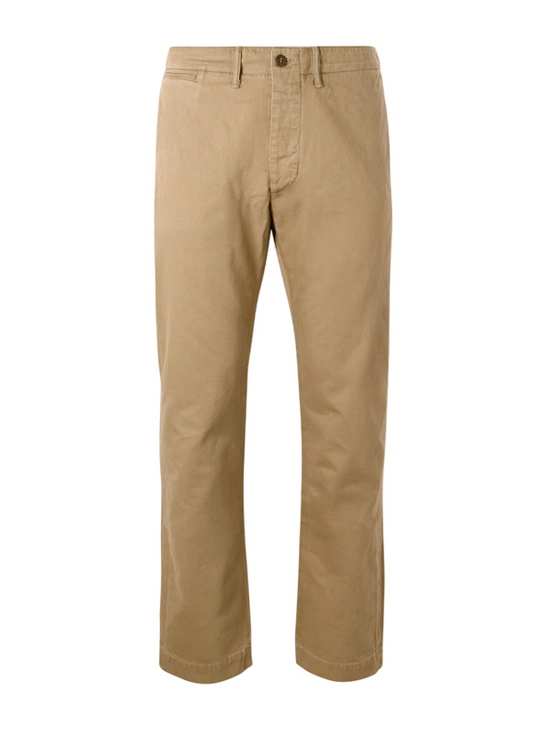 Photo: RRL - Straight-Leg Cotton-Twill Trousers - Neutrals