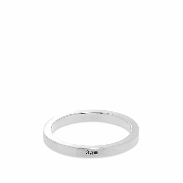 Photo: Le Gramme Men's Brushed Ribbon Ring in Silver 3g