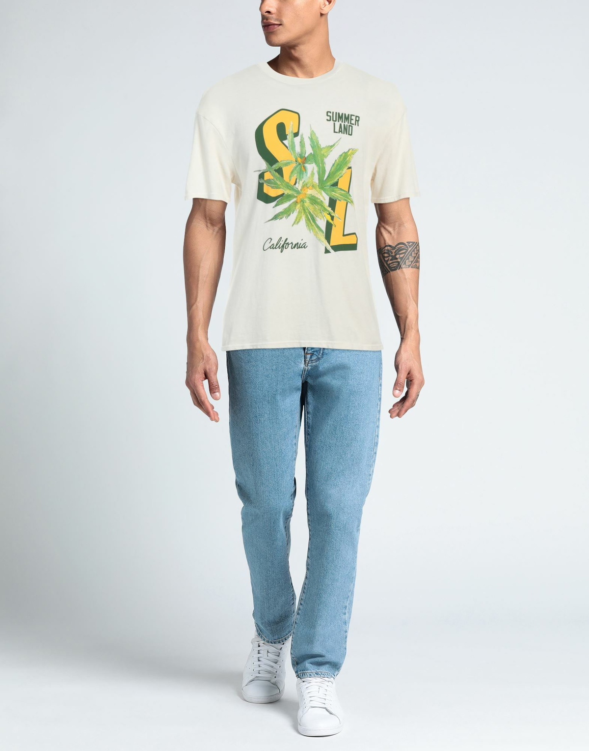 Nahmias Mens T-shirt Cream