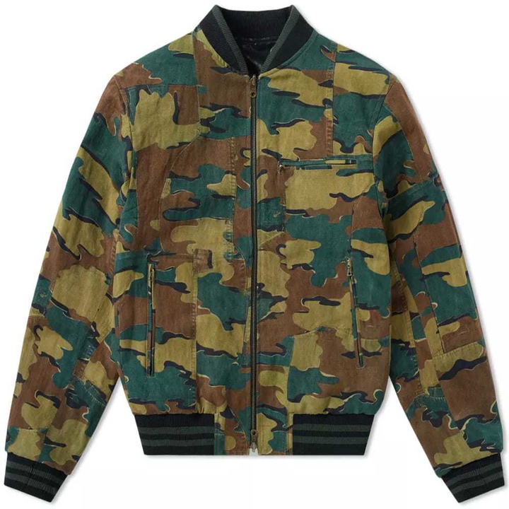 Photo: Dries Van Noten Volker Reversible Bomber Jacket Green