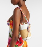 Dolce&Gabbana Secchiello Small raffia bucket bag