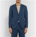 Ermenegildo Zegna - Slim-Fit Wool-Blend Seersucker Suit Jacket - Blue