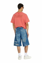 Diesel T-shirt with transparent back logo - T-Shirts - Unisex - Red