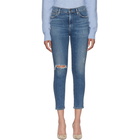 Citizens of Humanity Blue Rocket Crop Skinny Jeans