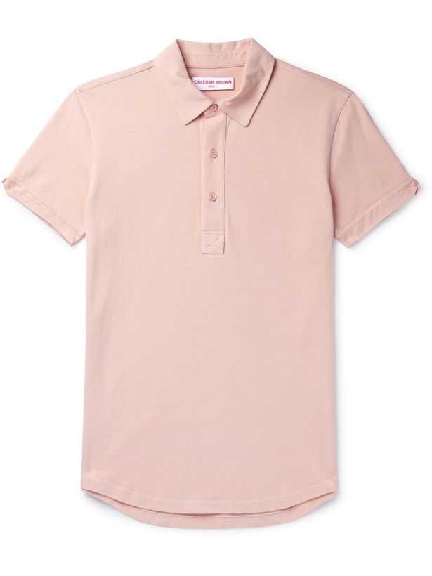 Photo: ORLEBAR BROWN - Sebastian Cotton-Piqué Polo Shirt - Pink