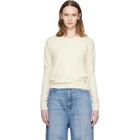 Stella McCartney Off-White Cashmere V-Neck Sweater