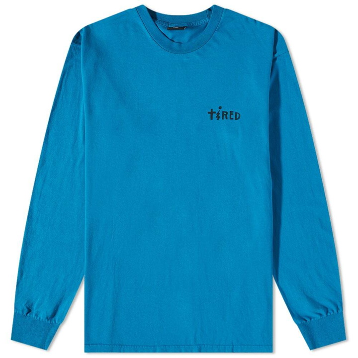 Photo: Tired Skateboards Men's Jolt Long Sleeve T-Shirt in Blue