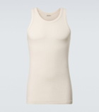 Auralee Ribbed-knit cotton tank top