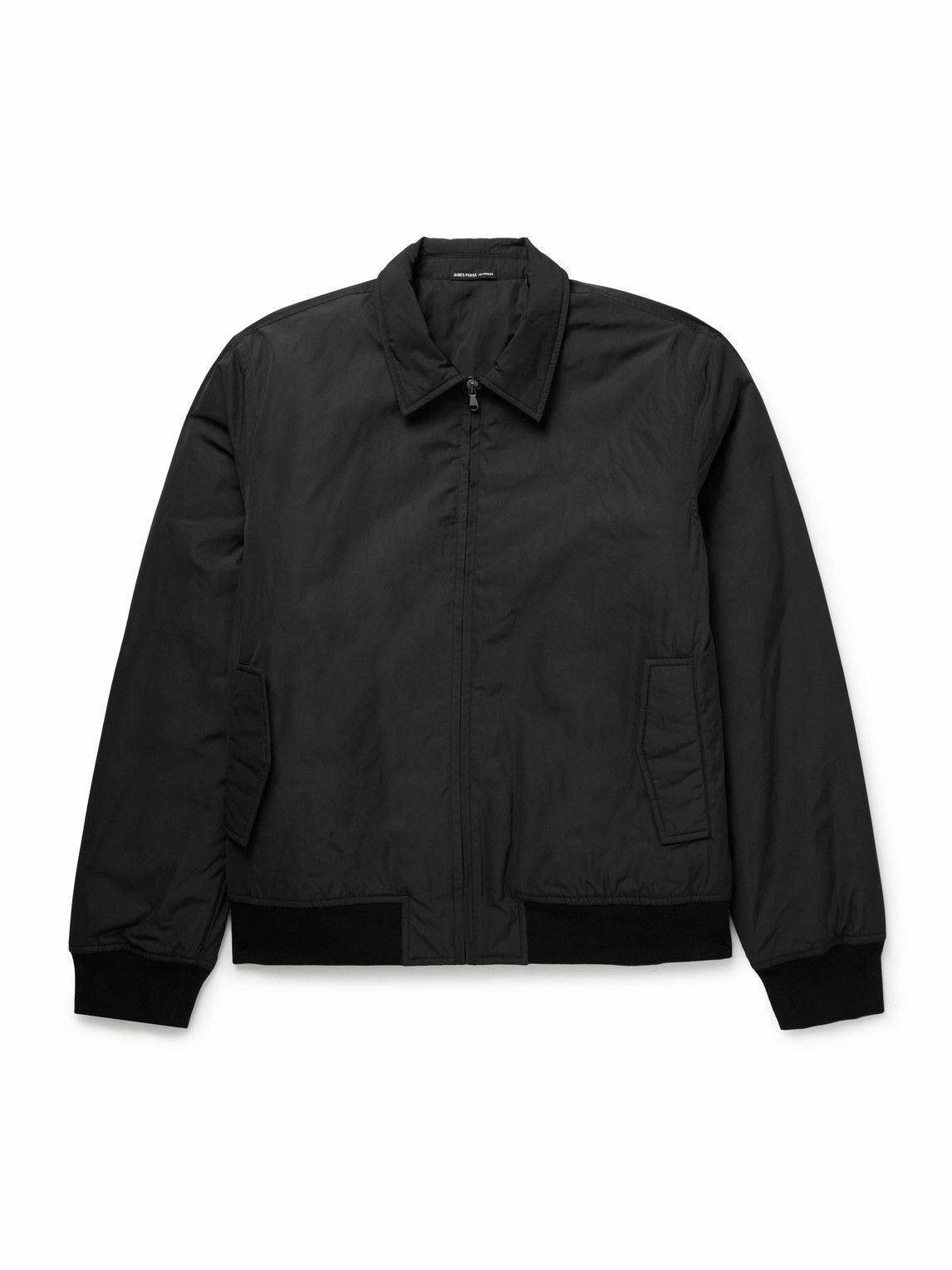 James Perse - Padded Recycled-Twill Bomber Jacket - Black