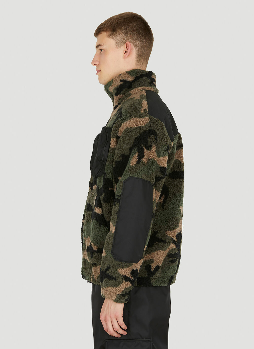 Valentino camouflage-pattern Fleece Jacket - Green