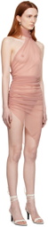Ludovic de Saint Sernin Pink Halter Midi Dress