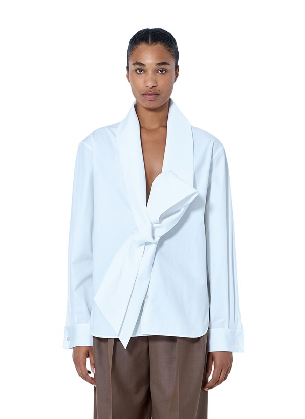 Photo: Saint Laurent Lavallière Shirt in Cotton Poplin