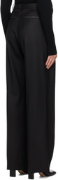 Victoria Beckham Black Wide-Leg Trousers