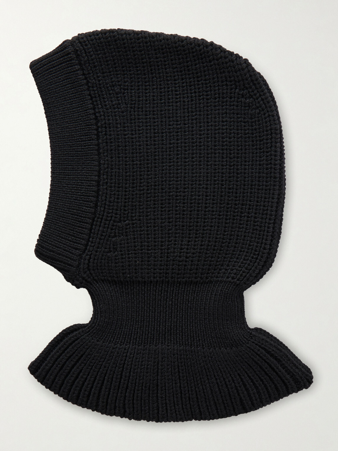 LEMAIRE - Ribbed Wool Balaclava - Black