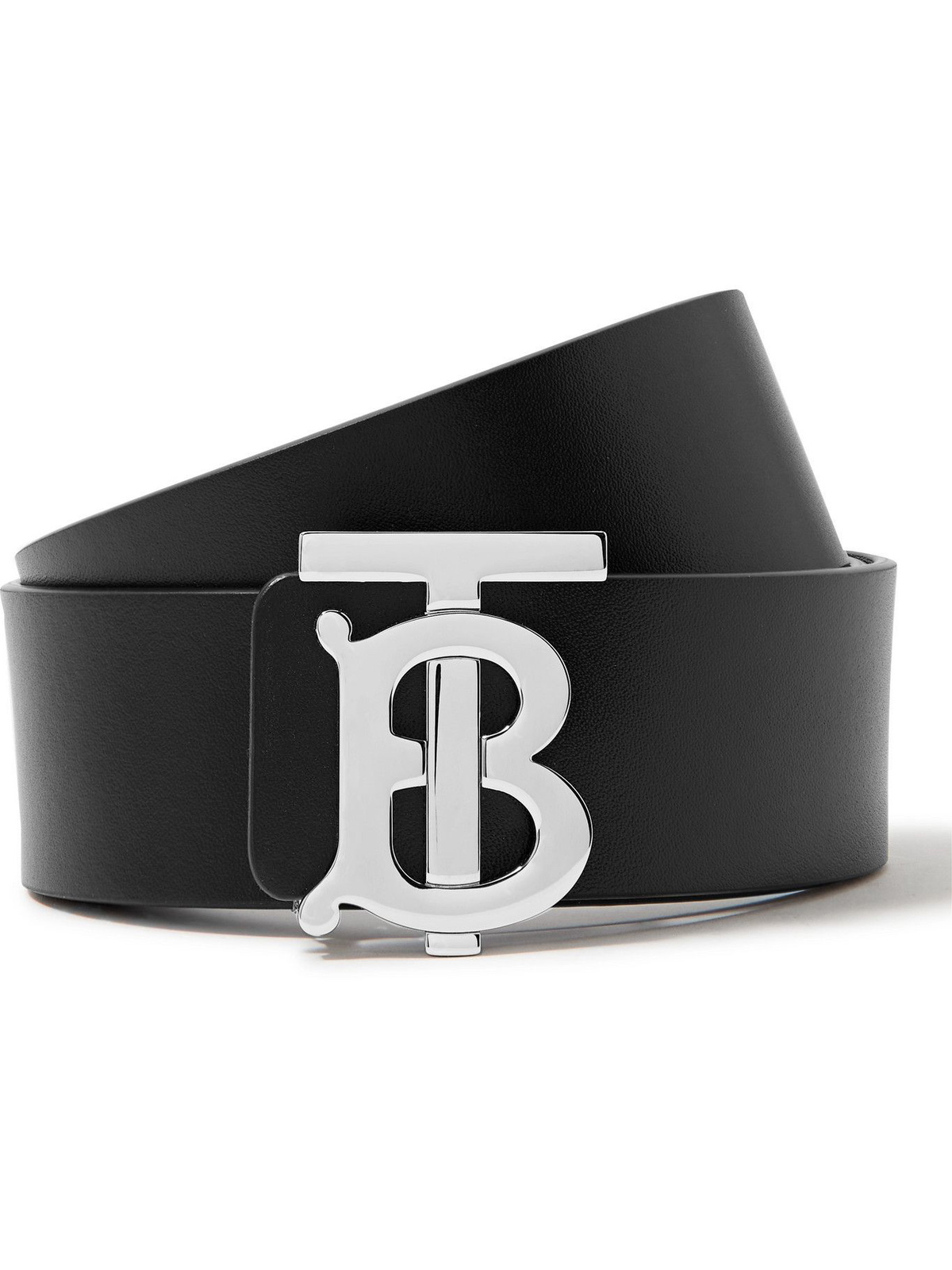 Burberry 4cm Leather Belt - Men - Black Belts