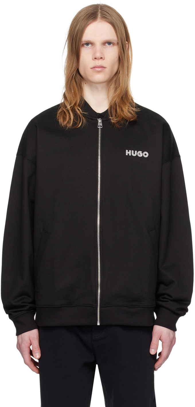 Photo: Hugo Black Embroidered Bomber Jacket