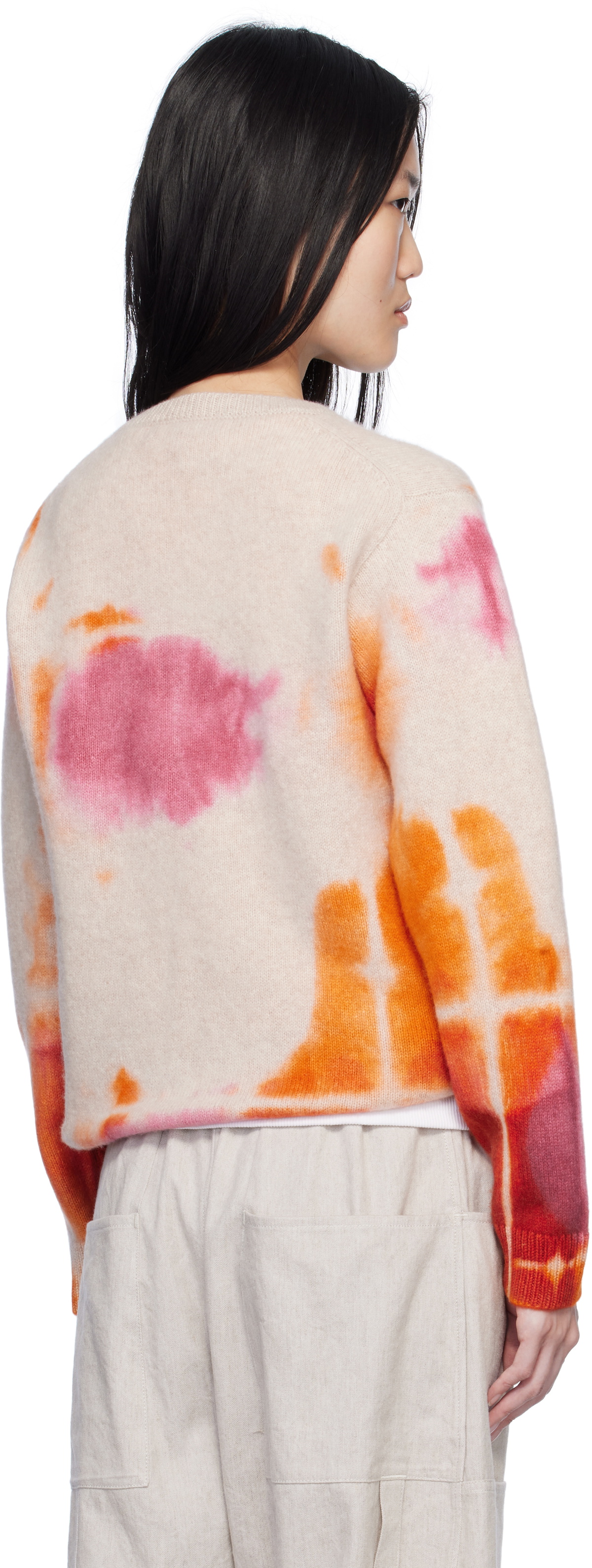 The Elder Statesman Multicolor Rorshach Malibu Sweater