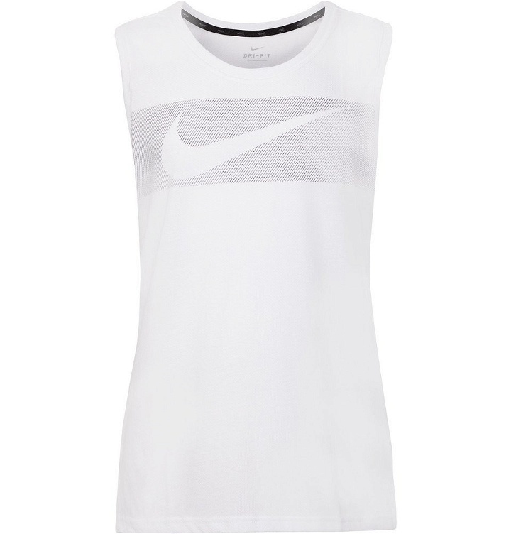 Photo: Nike Training - Breathe Hyper Dry Dri-FIT Tank Top - White