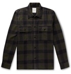 Wood Wood - Franco Checked Organic Cotton-Flannel Shirt Jacket - Green