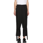 Yohji Yamamoto Black Strap Trousers