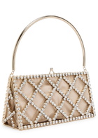 Rosantica Garofano Crystal-embellished Satin Shoulder bag - Gold - One Size