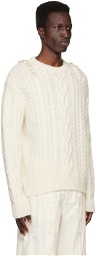 Simone Rocha White Embellished Sweater