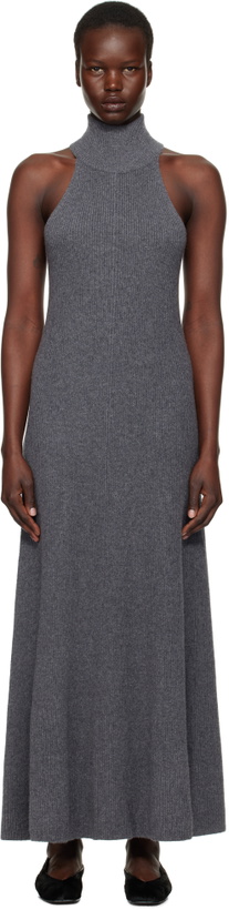 Photo: LISA YANG Gray Amannda Maxi Dress