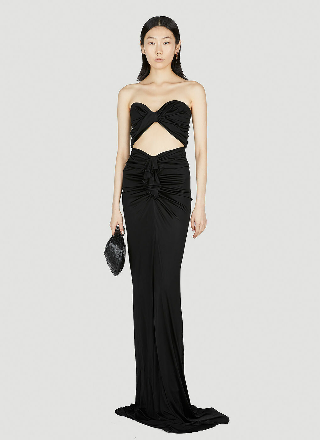 Saint Laurent - Cut Out Dress in Black Saint Laurent