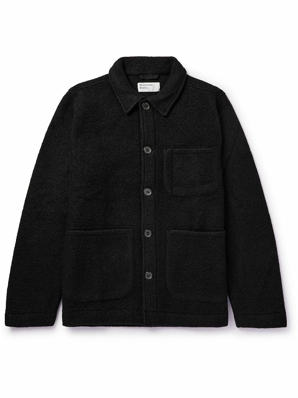 Photo: Universal Works - Wool-Blend Fleece Field Jacket - Black