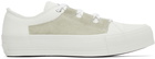 Needles White Asymmetric Ghillie Sneakers