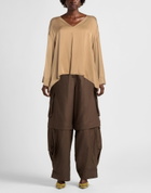 Manila Grace Womens Top in Camel