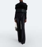 Gucci Silk-blend zip-up top