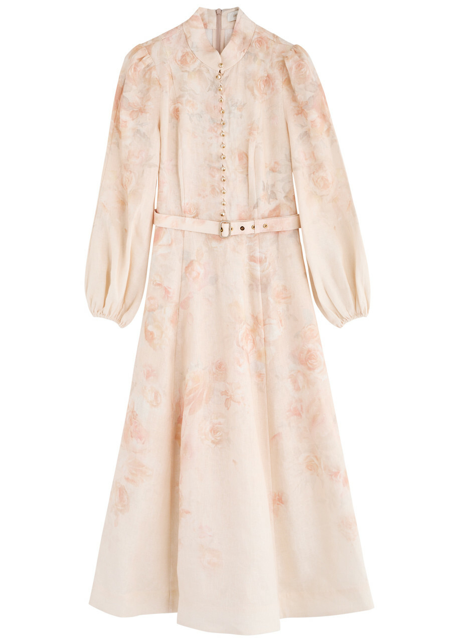 Zimmermann Acacia belted linen shirt dress Zimmermann