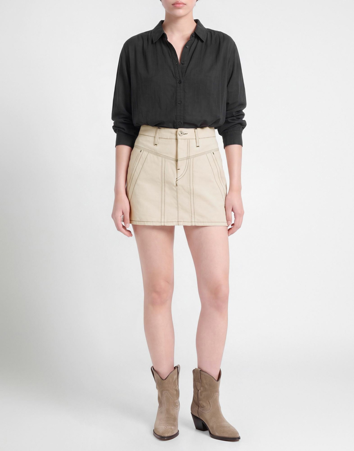 Marant Étoile Womens Mini skirt Cream