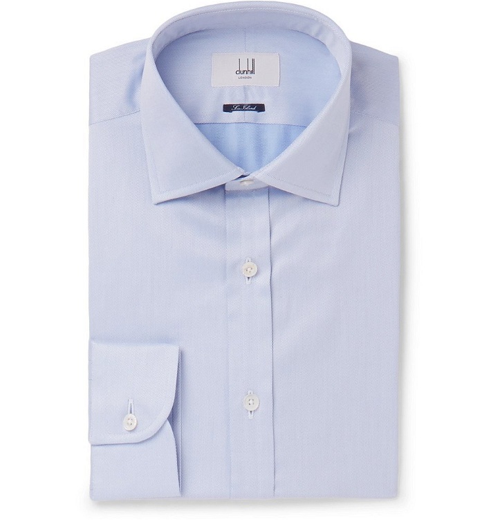 Photo: Dunhill - Light-Blue Slim-Fit Cotton Shirt - Men - Light blue