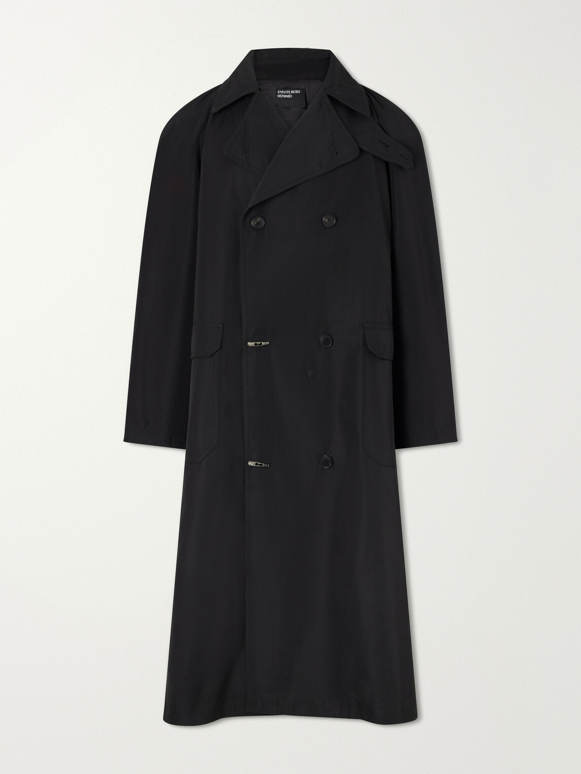 Enfants Riches Déprimés - I'm Your Man Twill Trench Coat - Black
