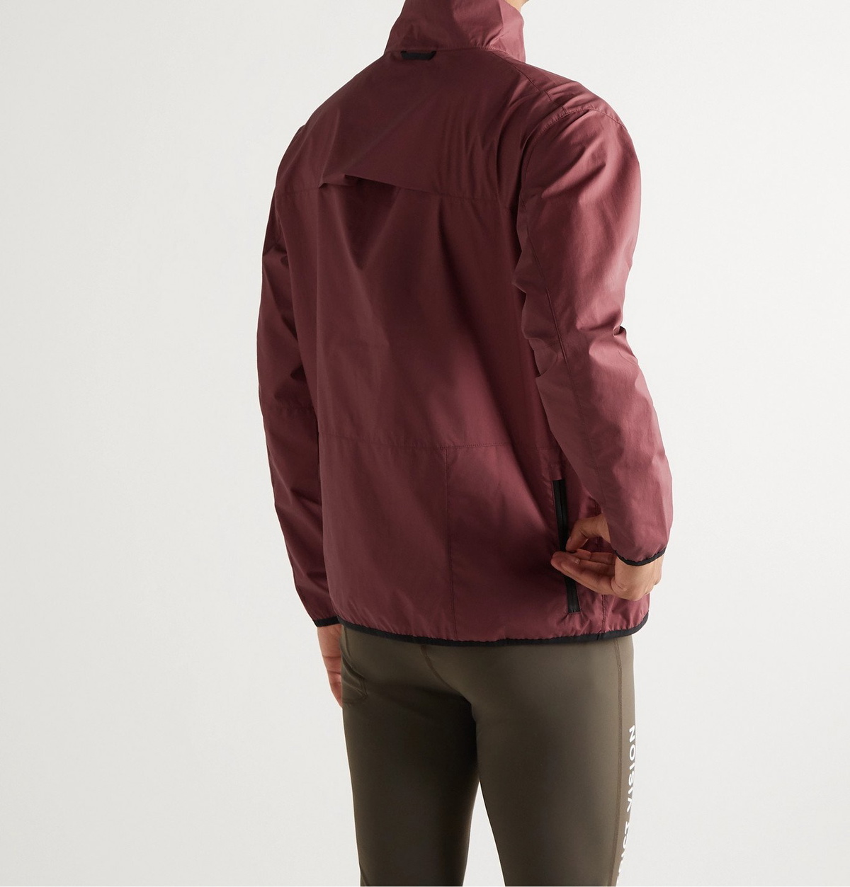 DISTRICT VISION - Theo Shell Half-Zip Jacket - Burgundy District