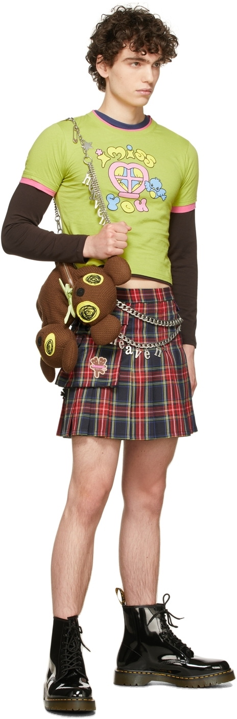 Marc Jacobs Heaven Navy Cargo Pleated Miniskirt Marc Jacobs Heaven