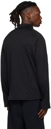District Vision Black Luca Fleece Half-Zip Sweatshirt
