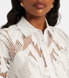 Erdem Embroidered mesh shirt