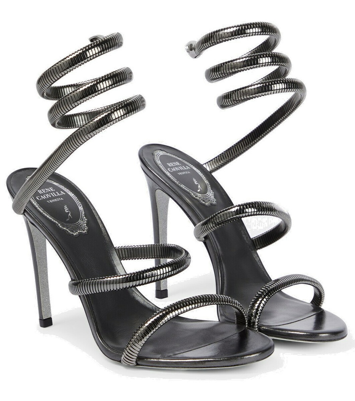 Photo: Rene Caovilla Supercleo embellished leather sandals